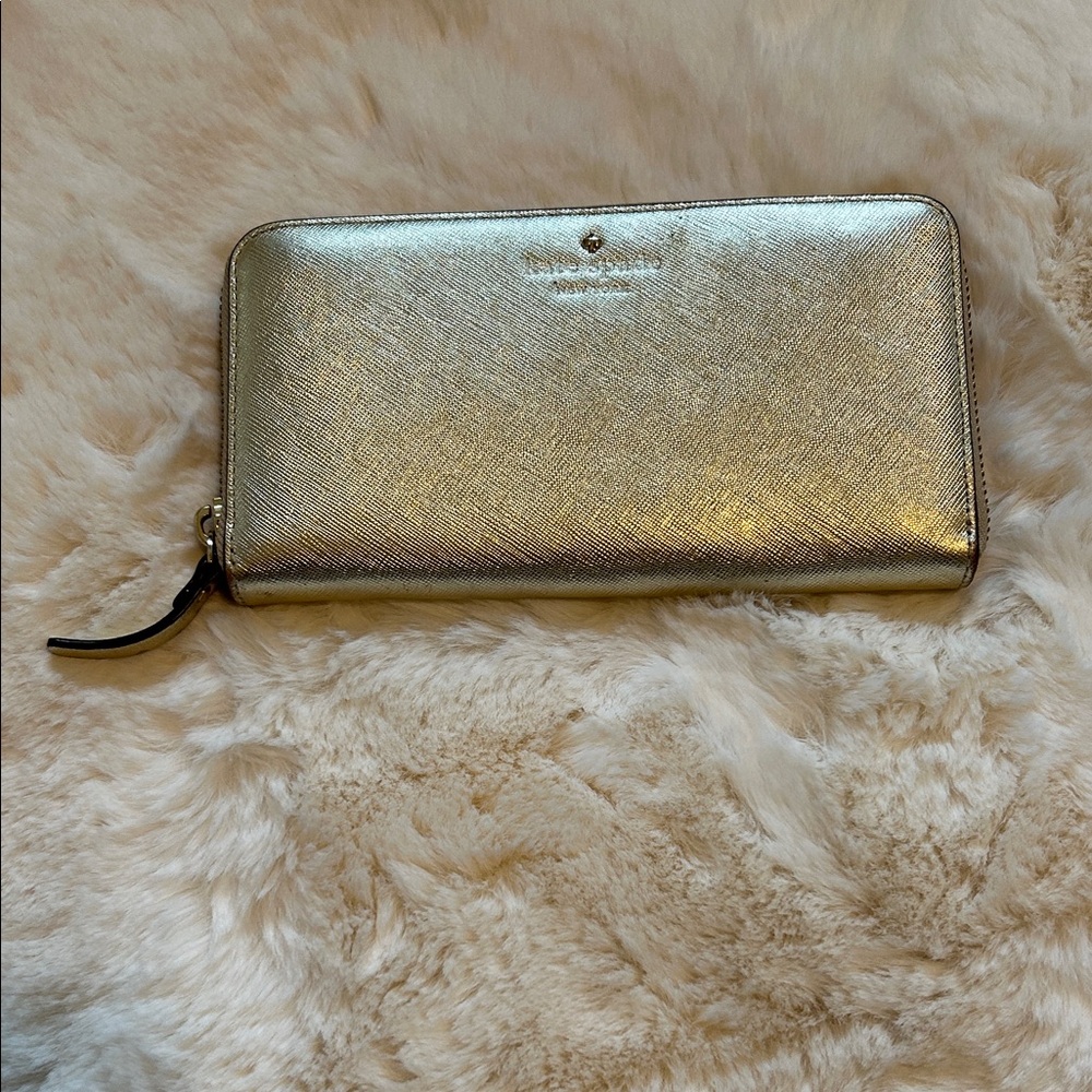 Kate Spade Gold Wallet NWOT